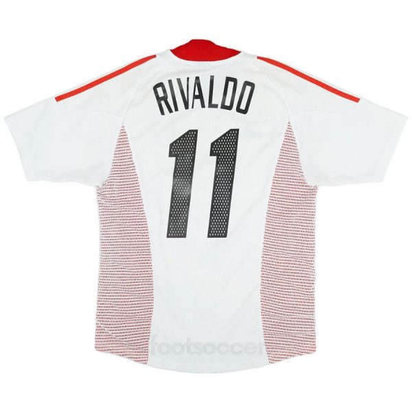 2002-03 MAILLOT RETRO VINTAGE MILAN AC AWAY RIVALDO