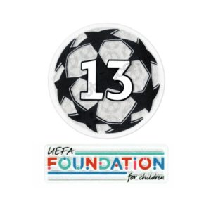 BADGE LIGUE DES CHAMPIONS 13 ET UEFA FOUNDATION