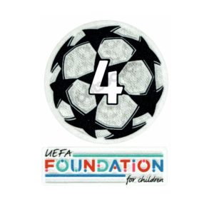 BADGE LIGUE DES CHAMPIONS 4 ET UEFA FOUNDATION