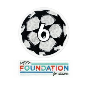 BADGE LIGUE DES CHAMPIONS 6 ET UEFA FOUNDATION