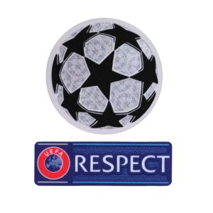 BADGE LIGUE DES CHAMPIONS ET UEFA RESPECT