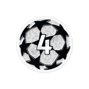 BADGE PATCH UEFA CHAMPIONS LEAGUE 4 – LIGUE DES CHAMPIONS