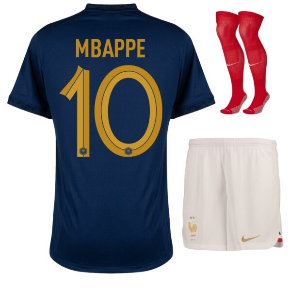 MAILLOT KIT ENFANT EQUIPE DE FRANCE DOMICILE 2023 2024 MBAPPE