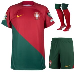 MAILLOT ENFANT PORTUGAL DOMICILE EURO 2024 QUALIFICATIONS