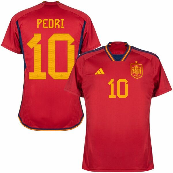 MAILLOT ESPAGNE DOMICILE COUPE DU MONDE 2022 PEDRI