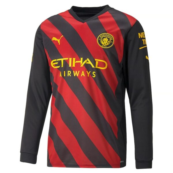 MAILLOT MANCHESTER CITY AWAY 2022 23 MANCHES LONGUES