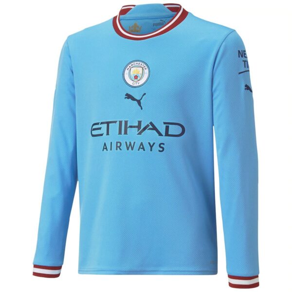 MAILLOT MANCHESTER CITY DOMICILE SWEAT 2022 2023 HAALAND