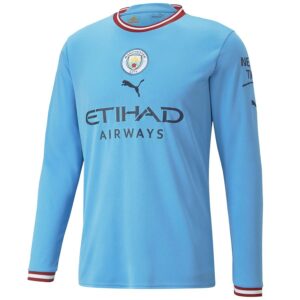 MAILLOT MANCHESTER CITY HOME 2022-23 MANCHES LONGUES