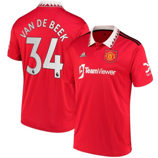 MAILLOT MANCHESTER UNITED DOMICILE 2022-23 VAN DE BEEK