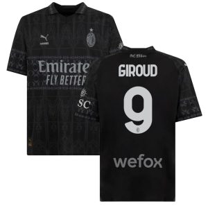 MAILLOT MILAN AC FOURTH NOIR 2023 2024 GIROUD