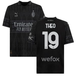 MAILLOT MILAN AC FOURTH NOIR 2023 2024 THEO