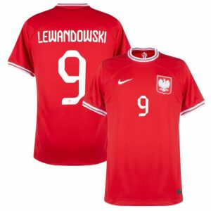 MAILLOT POLOGNE EXTERIEUR COUPE DU MONDE 2022 LEWANDOWSKI