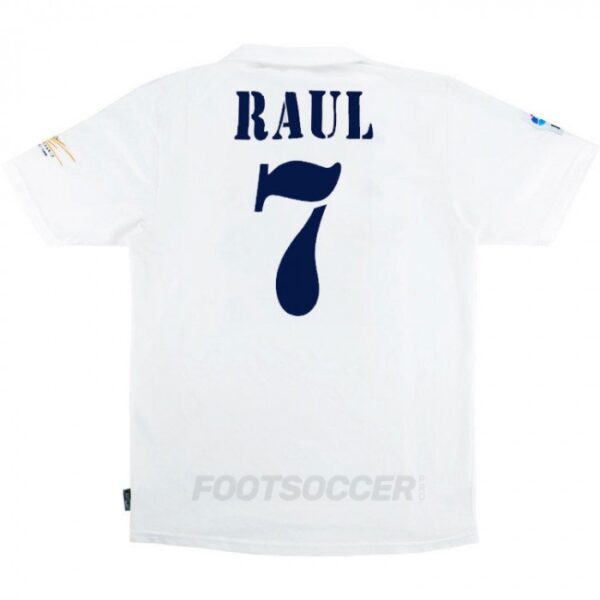 2002-03 MAILLOT RETRO VINTAGE REAL MADRID CENTENAIRE RAUL