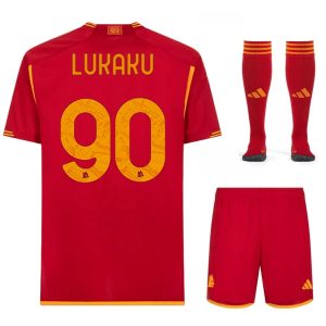 MAILLOT KIT ENFANT AS ROMA DOMICILE 2023 2024 LUKAKU