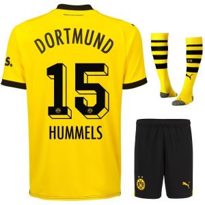 MAILLOT KIT ENFANT BVB DORTMUND 2023 2024 DOMICILE HUMMELS