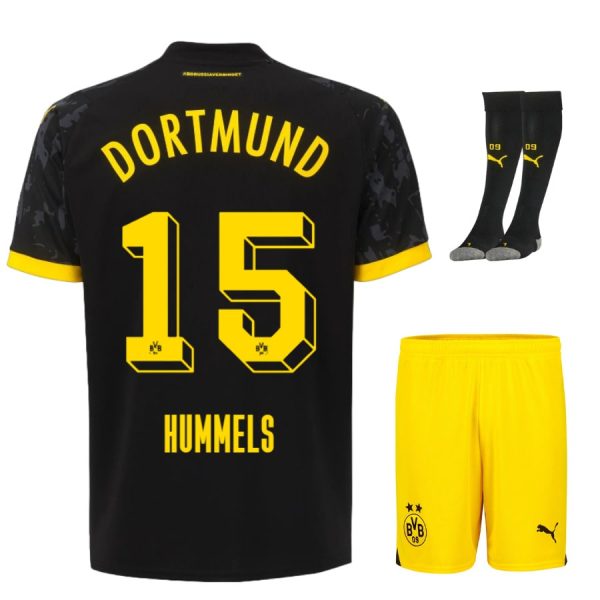 MAILLOT KIT ENFANT BVB DORTMUND 2023 2024 EXTERIEUR HUMMELS