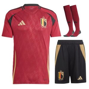 MAILLOT KIT ENFANT BELGIQUE DOMICILE EURO 2024