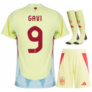 MAILLOT KIT ENFANT ESPAGNE EXTERIEUR EURO 2024 GAVI