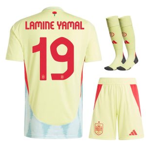 MAILLOT KIT ENFANT ESPAGNE EXTERIEUR EURO 2024 YAMAL