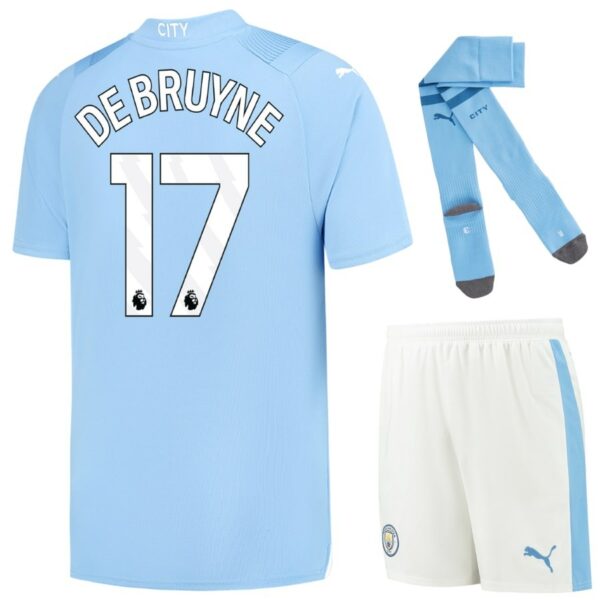 MAILLOT KIT ENFANT MANCHESTER CITY DOMICILE 2023 2024 K. DE BRUYNE