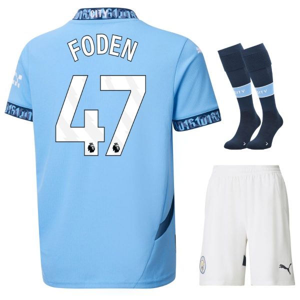 MAILLOT KIT ENFANT MANCHESTER CITY DOMICILE 2024 2025 FODEN