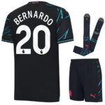 MAILLOT KIT ENFANT MANCHESTER CITY THIRD 2023 2024 BERNARDO