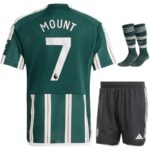 MAILLOT KIT ENFANT MANCHESTER UNITED EXTÉRIEUR 2023 2024 MOUNT