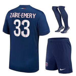 MAILLOT KIT ENFANT PSG DOMICILE 2024 2025 ZAIRE EMERY