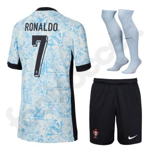 MAILLOT KIT ENFANT PORTUGAL EXTERIEUR EURO 2024 RONALDO