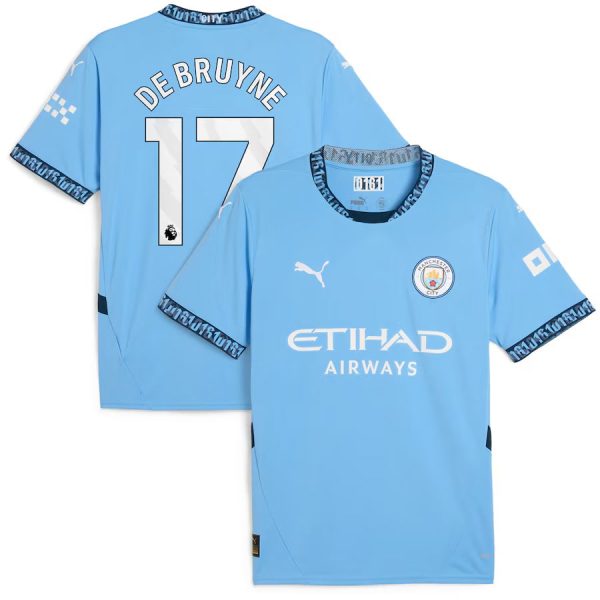 MAILLOT MANCHESTER CITY DOMICILE 2024 2025 DE BRUYNE