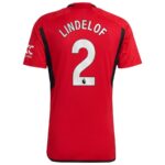 MAILLOT MANCHESTER UNITED DOMICILE 2023 2024 LINDELOF