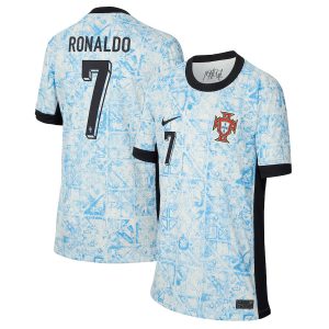 MAILLOT PORTUGAL EXTERIEUR EURO 2024 RONALDO ENFANT