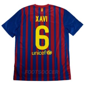 MAILLOT BARCA DOMICILE 2011-2012 XAVI