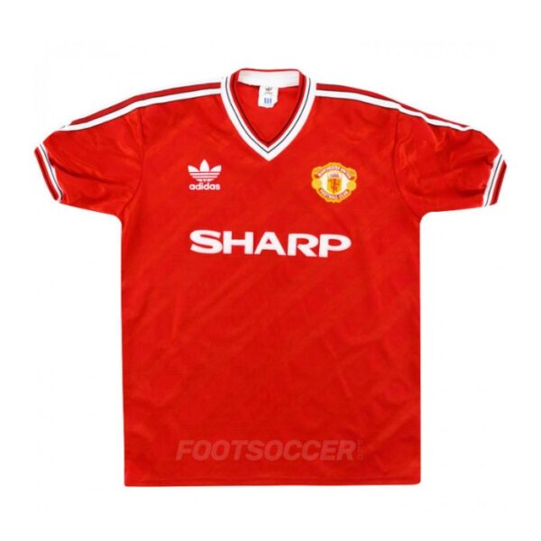 1986-88 MAILLOT RETRO VINTAGE MANCHESTER UNITED HOME