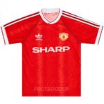 1990-92 MAILLOT RETRO VINTAGE MANCHESTER UNITED HOME