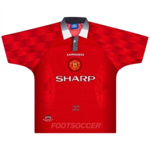 1996-98 MAILLOT RETRO VINTAGE MANCHESTER UNITED HOME