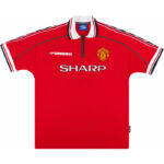 1998-00 MAILLOT RETRO VINTAGE MANCHESTER UNITED HOME COLE