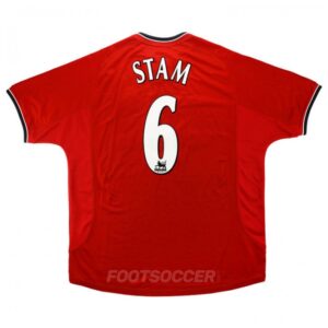 2000-01 MAILLOT RETRO VINTAGE MANCHESTER UNITED HOME STAM