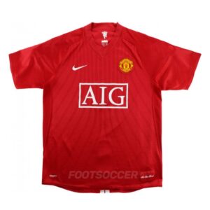 2007-09 MAILLOT RETRO VINTAGE MANCHESTER UNITED HOME