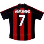 2000-02 MAILLOT RETRO VINTAGE MILAN AC HOME SHEVCHENKO