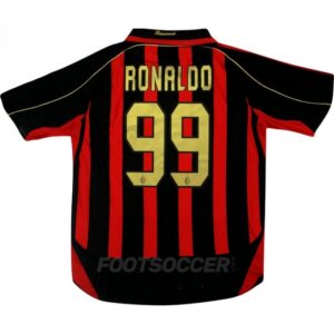 2006-07 MAILLOT RETRO VINTAGE MILAN AC HOME RONALDO