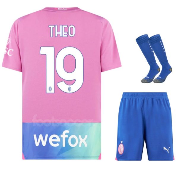 MAILLOT KIT ENFANT MILAN AC THIRD 2023 2024 THEO